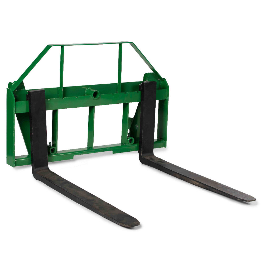 FREE SHIPPING powder coated green ES 42" John Deere Pallet Forks quick attach